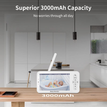 Load image into Gallery viewer, Smart WiFi Baby Monitor with 5 Inch HD Screen and Mobile App Control
