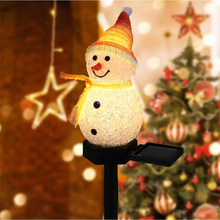 Load image into Gallery viewer, Christmas Solar Snowman Outdoor Decorative Light
