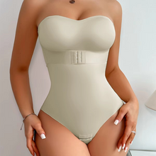 Load image into Gallery viewer, Womens Seamless One Piece Invisible Strap Shapewear with Waist Sculpting Compression and Smooth Nylon Fabric
