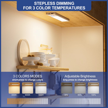 Load image into Gallery viewer, Motion Sensor LED Cabinet Light with Hand Wave Control and Adjustable Color Temperature
