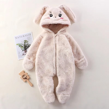Load image into Gallery viewer, Cozy Cartoon Animal Baby Romper for Chilly Seasons
