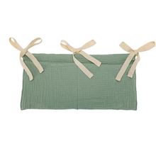Load image into Gallery viewer, Baby Crib Storage Organizer Bag with Double Cotton Pouches
