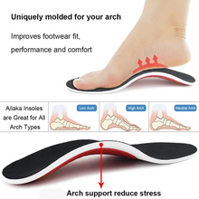 Load image into Gallery viewer, Orthopedic Insoles with Arch Support for Flat Feet and Plantar Fasciitis Relief
