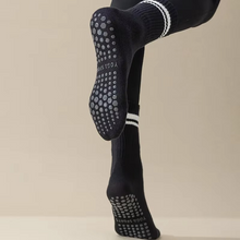 Load image into Gallery viewer, Unisex Mid-Calf Striped Yoga Socks - Non-Slip, Sweat-Absorbing, Odor-Control
