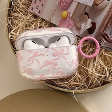 Load image into Gallery viewer, Pink Bow Protective Case for Wireless Earbuds
