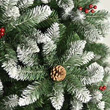 Load image into Gallery viewer, Artificial Christmas Tree with White Pinecones and Red Berries – PVC Holiday Decoration 4 ft to 10 ft
