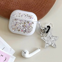 Load image into Gallery viewer, Glitter Sequins Bling Protective Case for AirPods with Keychain
