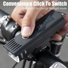 Load image into Gallery viewer, USB Rechargeable Bike Front and Rear Light Set with LED Headlamp for Night Cycling
