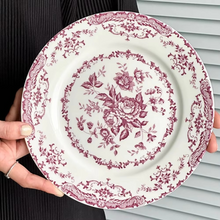 Load image into Gallery viewer, Retro Nordic Ceramic Flower Pattern Dinner Plate Set
