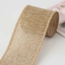 Load image into Gallery viewer, Linen Corded Ribbon Roll for Gift Wrapping and Decorations
