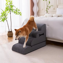 Load image into Gallery viewer, Curved Dog Stairs for Small and Medium Pets – Sofa and Bed Access Steps
