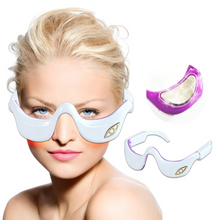 Load image into Gallery viewer, Under Eye Red Light Therapy Massager Glasses Microcurrent Eye Device for Dark Circles and Puffiness
