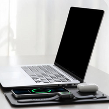 Load image into Gallery viewer, Magnetic 3-in-1 Wireless Charging Laptop Sleeve with Mouse Pad &amp; Desk Mat
