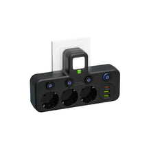Load image into Gallery viewer, Power Strip with 3-4 Outlets, 2 USB Ports &amp; 1 Type-C Port, 2500W Surge Protection &amp; Control Switch
