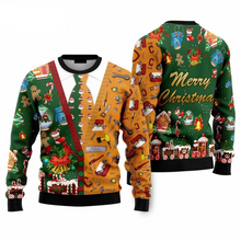 Load image into Gallery viewer, Christmas 3D Print Cardigan Style Hoodie
