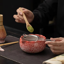 Load image into Gallery viewer, Petal Matcha Set Handcrafted Glazed Matcha Kit with Bowl Whisk and Tools in Luxury Gift Box
