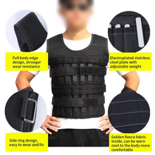 Load image into Gallery viewer, Adjustable Weighted Training Vest for Boxing Running and Fitness
