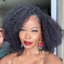 Load image into Gallery viewer, Afro Kinky Curly Brazilian Virgin Human Hair Bundles, Double Weft Extensions
