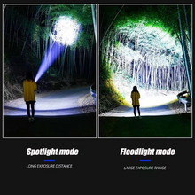 Load image into Gallery viewer, Ultra-Power Tactical LED Flashlight with Built-In Battery 10000 Lumens
