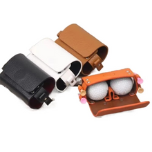 Load image into Gallery viewer, PU Leather Golf Ball Waist Pouch Outdoor Storage Case with Clip
