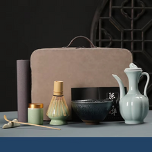Load image into Gallery viewer, Premium Matcha Tea Essentials Set with Bamboo Tools and Ceramic Bowl
