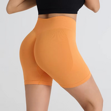 Load image into Gallery viewer, Seamless High Waisted Yoga Shorts for Women Tight Fit Hip Lifting Fitness and Running Shorts
