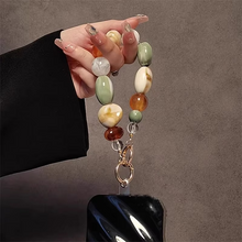 Load image into Gallery viewer, Retro Beaded Alien Charm Phone Strap and Keychain
