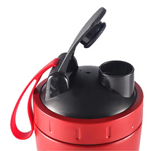 Load image into Gallery viewer, Stainless Steel 24oz Sports Shaker Bottle with Measurement Scale for Gym and Outdoor Fitness
