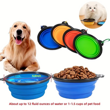 Load image into Gallery viewer, Collapsible Silicone Pet Bowl for Travel

