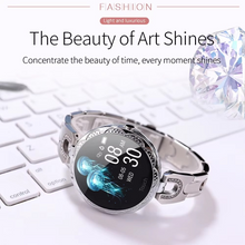 Load image into Gallery viewer, Luxury Women’s Smart Fitness Watch with Crystal Design and Health Tracking
