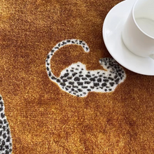 Load image into Gallery viewer, Plush Round Leopard Pattern Area Rug – Soft Thickened Floor Mat for Bedroom or Living Room
