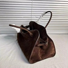 Load image into Gallery viewer, Suede Commuter Tote Bag for Women, Large Capacity Luxury Minimalist Shoulder Tote
