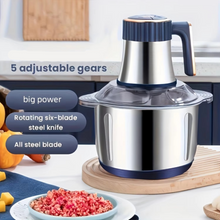 Load image into Gallery viewer, 5-Quart 6-Second Electric Meat Grinder with 5-Speed Control and Stainless Steel Blades
