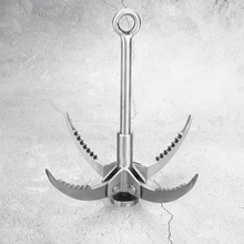 Load image into Gallery viewer, Stainless Steel Compact Folding Grappling Hook &amp; Climbing Claw
