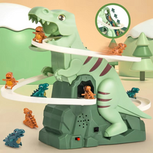Load image into Gallery viewer, Dinosaur Adventure Playset with Electric Slide, Music, and Lights
