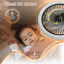 Load image into Gallery viewer, Sleek Ceiling Fan with Integrated Light – Perfect for Modern Bedrooms
