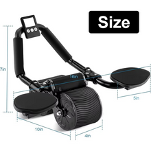Load image into Gallery viewer, Ultimate Home Gym Ab Roller with Auto-Rebound
