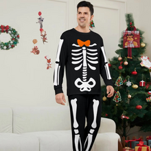Load image into Gallery viewer, Skeleton Print Family Matching Pajamas Set for Halloween and Cozy Nights
