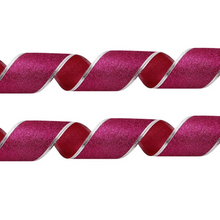 Load image into Gallery viewer, Glitter Decorative Ribbon With Iron Wire For Christmas And Craft Projects
