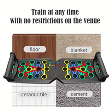 Load image into Gallery viewer, Portable Foldable Push-Up Board for Full-Body Strength Training
