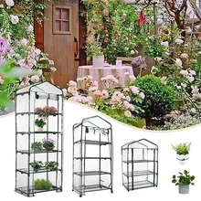 Load image into Gallery viewer, Adjustable Waterproof Plant Cover for Garden, Multi Layer Frost Protection Greenhouse for Vegetables and Flowers
