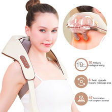 Load image into Gallery viewer, Wireless Neck and Shoulder Massager with Deep-Kneading for Back and Cervical Relief
