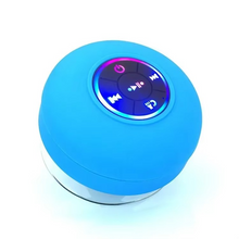 Load image into Gallery viewer, Waterproof Portable Bluetooth Speaker with LED Lights and Suction Cup

