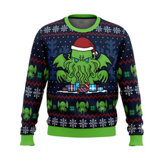Load image into Gallery viewer, Cthulhu Myth Christmas Sweater, 3D Printed Holiday Hoodie for Men
