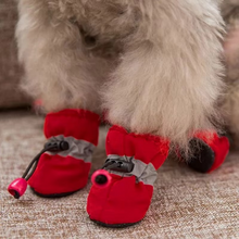 Load image into Gallery viewer, 4-Pack Non-Slip Winter Puppy Booties for Outdoor Protection
