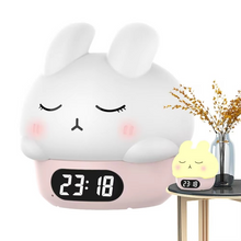 Load image into Gallery viewer, Bunny Digital Alarm Clock with Sleep Trainer and Night Light
