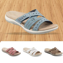 Load image into Gallery viewer, Women's Orthopedic Comfy Summer Sandals with Hook and Loop Strap
