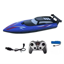 Load image into Gallery viewer, Remote Control Speed Boat with LED Lights for Kids – 2.4G RC Toy for Pools and Lakes
