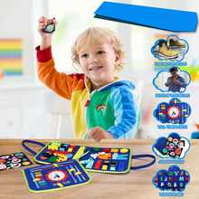 Load image into Gallery viewer, Montessori Busy Board for Toddlers Sensory Activity Learning Toy for Motor Skill Development
