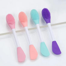Load image into Gallery viewer, Double Head Silicone Face Mask Brush and Facial Pore Cleaner
